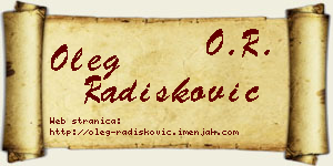 Oleg Radišković vizit kartica